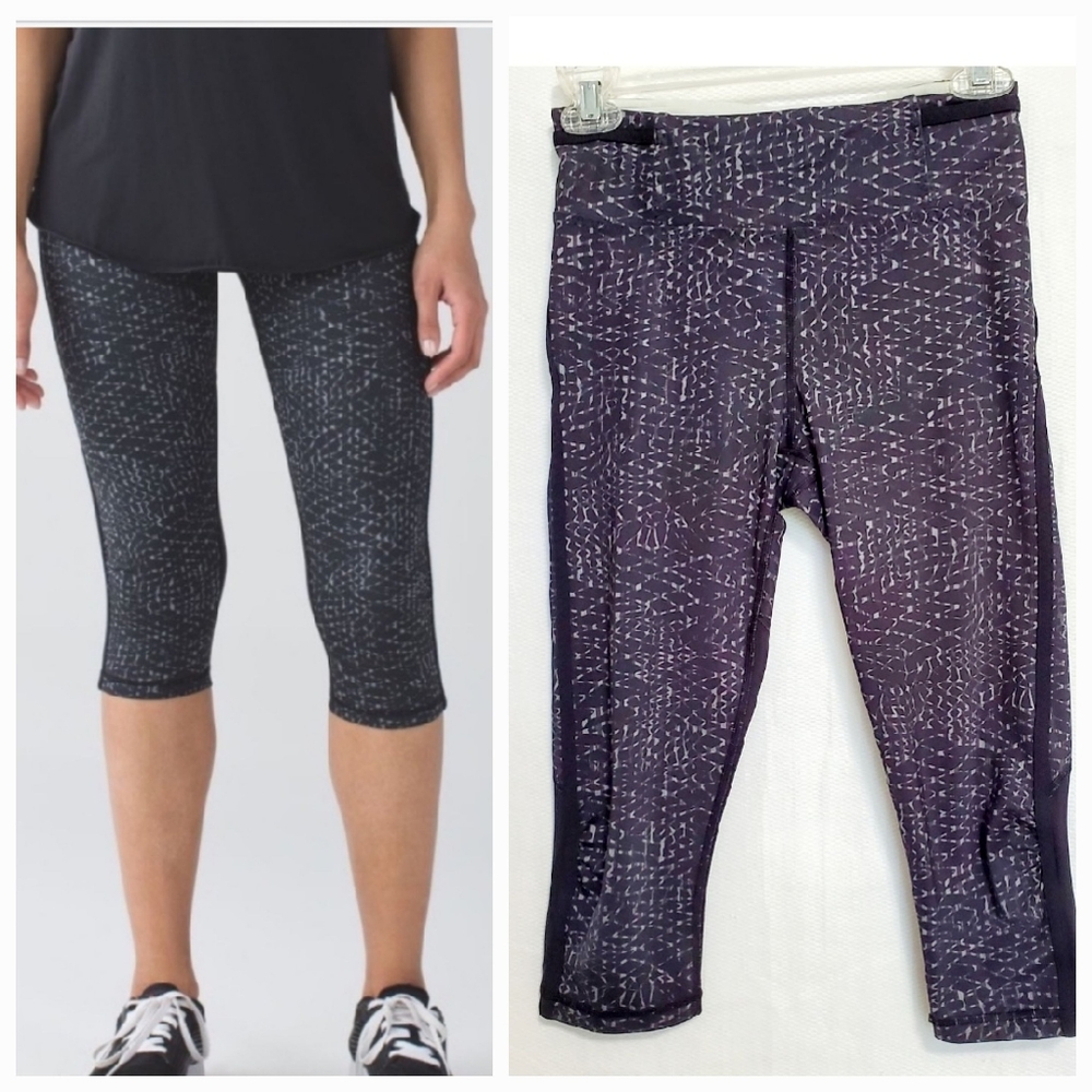 Lululemon Real Quick Samba Snake Crop Legging Size 4